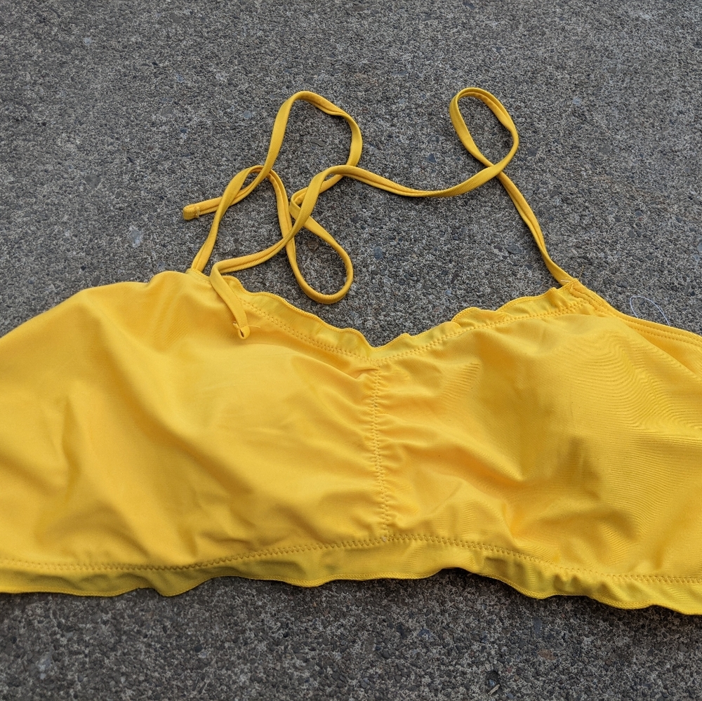 New Shein 2 Piece Yellow Bikini Set Size 2x - image 2